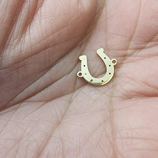 Horseshoe connector - Sterling silver, Gold filled, Rose gold or solid gold