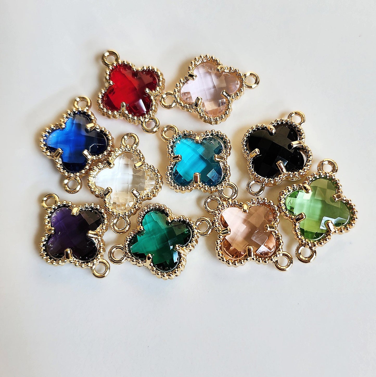 Preorder: Clover Color Crystal Connector or Charm