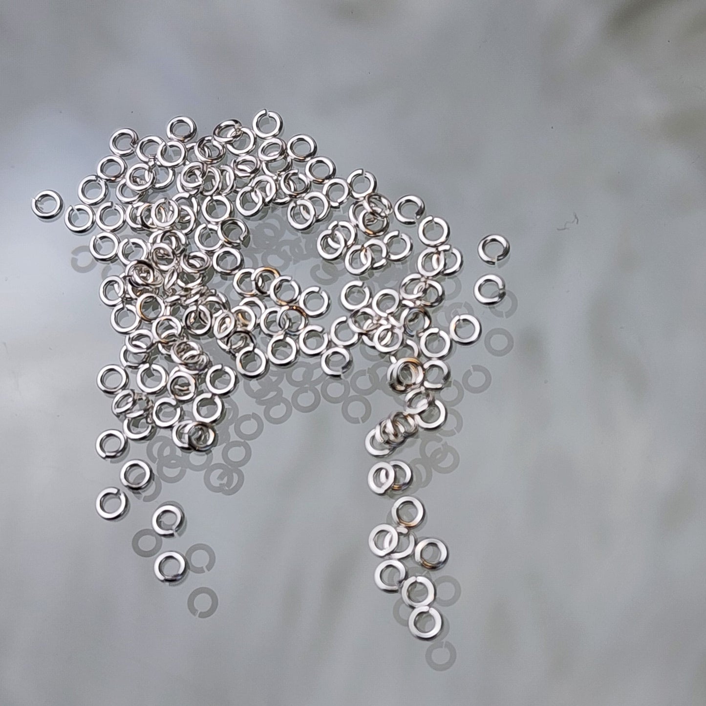 2.3 mm 24 gauge Jumprings Gold filled and Sterling silver Pack of 50
